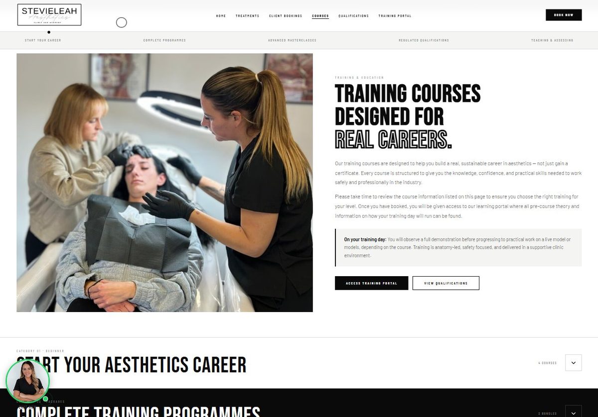 Stevieleah Aesthetics — Courses